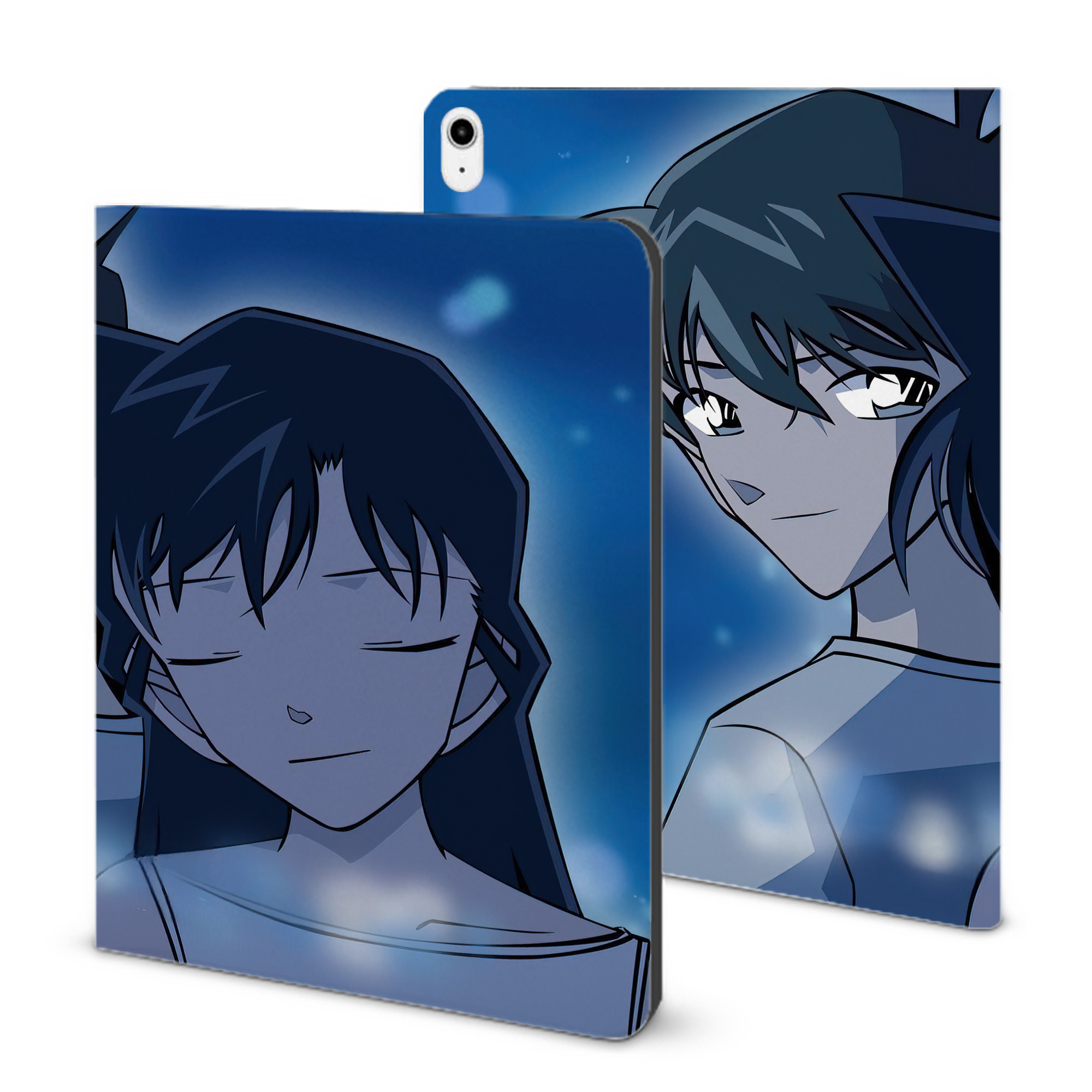 （画像用） 名探偵コナン Detective Conan IPadケース ペンホルダー付き ブックスタイルデザイン